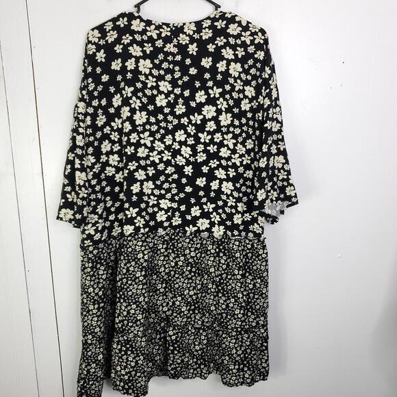 Maurices Top Womens XXL Kimono Pull On Daisy FLorals Spring Peplum Waist Casual - Picture 12 of 12